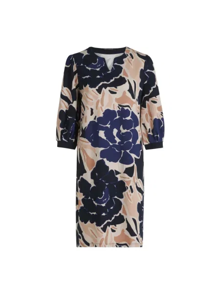 Sukienka mini z dekoltem w serek Betty Barclay granatowa