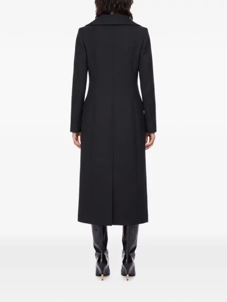 Palton Elie Saab cu model floral negru