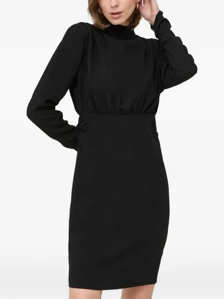 Rochie mini Notes Du Nord plisată de costum negru