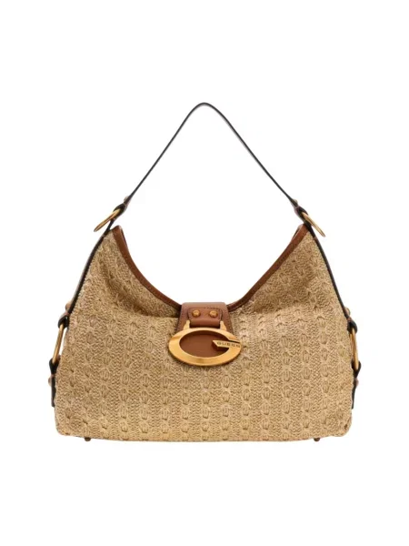 Torebka Guess skórzana beżowa