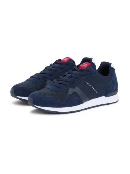 Sneakerși Tommy Hilfiger din piele albastru