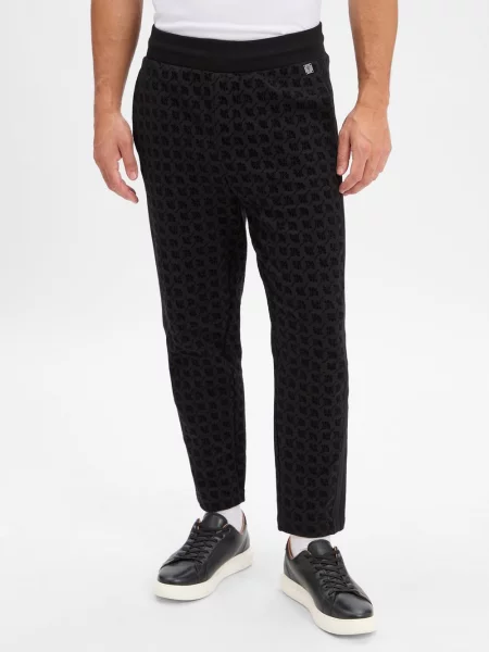 Spodnie dresowe z elastycznym pasem i detalem z logo model ‘Tamas’ Joop! Collection czarne