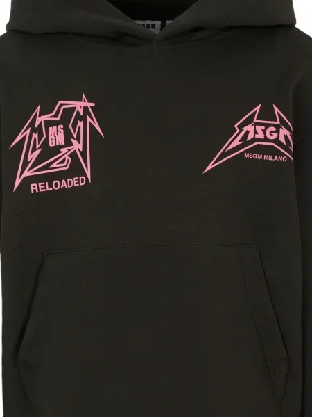 Bluza z kapturem dziecięca Msgm czarna
