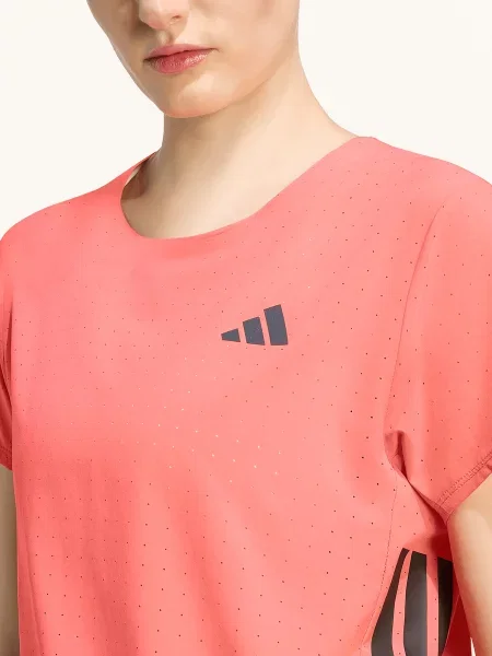 Adidas Funkční Tričko Adizero světle červená černá