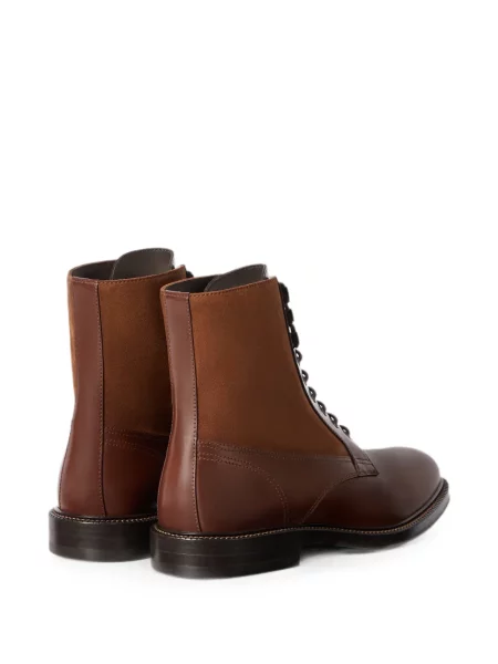 Botine Brunello Cucinelli din piele de căprioară maro