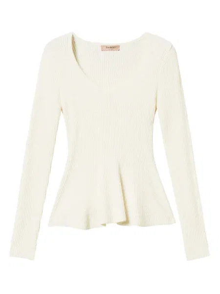 Pulover Twinset alb