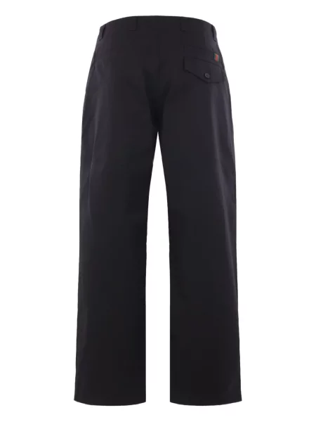 Pantaloni Gucci din țesătură twill negru