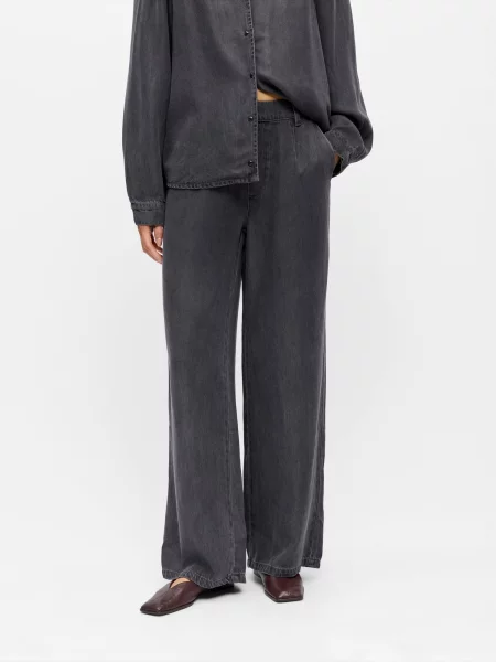 OBJECT Džínsy OBJFRAME LISA denim čierny