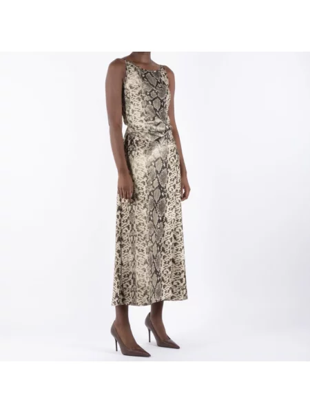 Sukienka Acne Studios brązowa