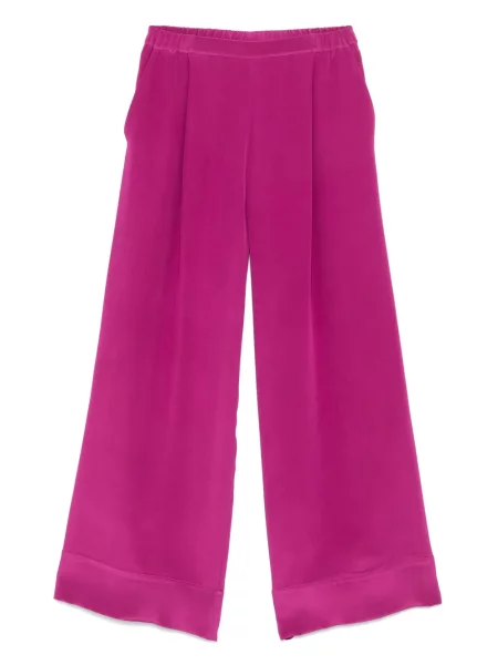Pantaloni Carine Gilson din satin violet