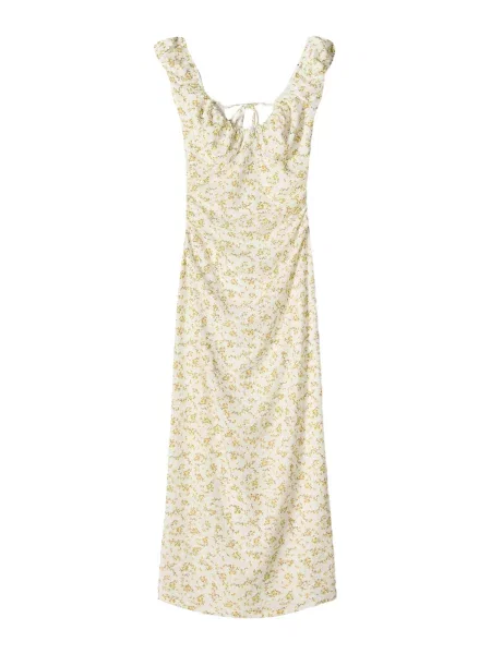 Bershka Rochie de vară galben alb