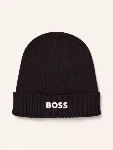BOSS Čepice Asic černá bílá