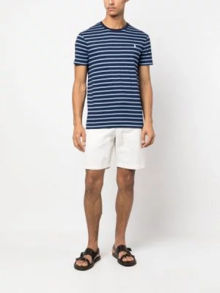 Prošívaná krátká bunda Polo Ralph Lauren modrá