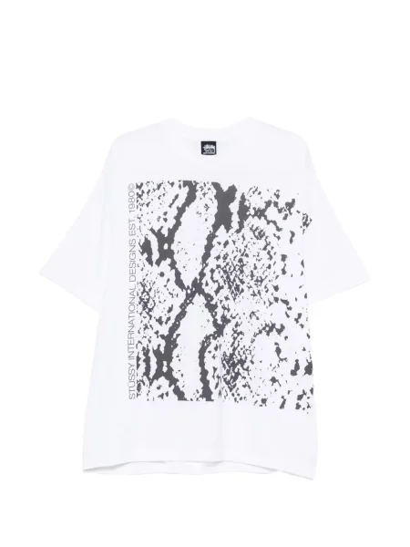 Tricou Stüssy cu imagine alb