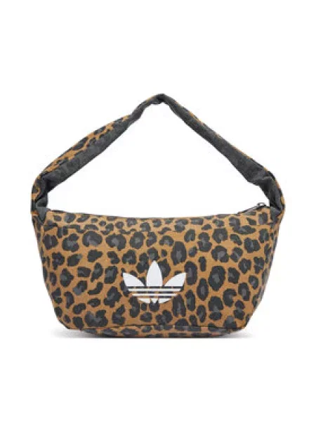 Torbica Adidas Originals s leopard uzorkom smeđa
