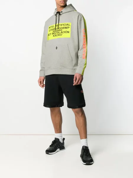 Hoodie County Of Milan με σχέδιο γκρι