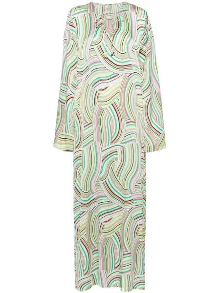 Rochie Bambah cu dungi verde