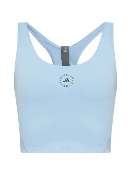 Top Adidas By Stella Mccartney cu autograf albastru