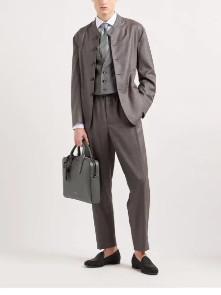 Cămașă Giorgio Armani cu dungi alb