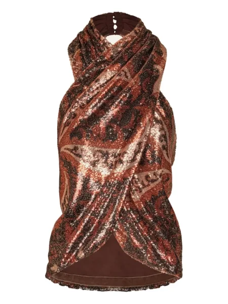 Top Johanna Ortiz cu paiete negru