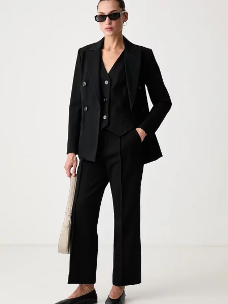 DKNY vestă pentru femei negru