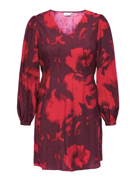 ONLY Carmakoma Rochie CARCAMILLE intens / roşu închis roșu