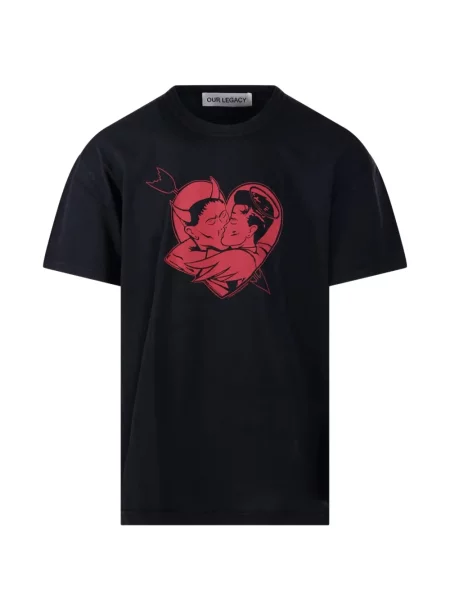 Tricou Our Legacy cu imagine negru