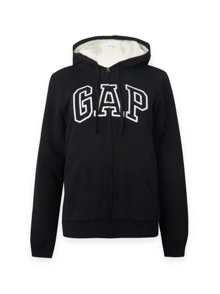 Gap Tall Tepláková bunda HERITAGE čierna biela