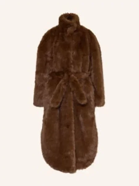 The Frankie Shop Płaszcz Ze Sztucznego Futra Ravello braun brązowe
