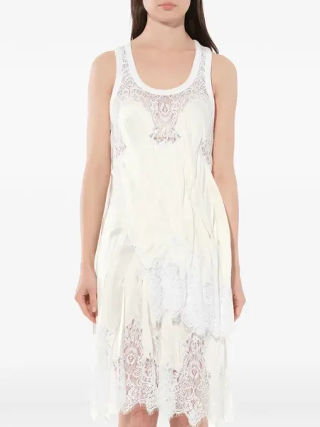 Rochie midi Givenchy asimetrică din dantelă