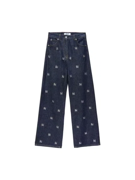 Spodnie Msgm niebieskie