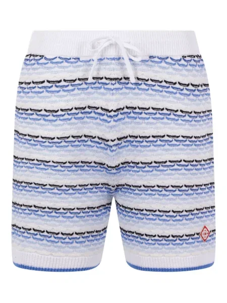 Pantaloni scurți Casablanca cu dungi alb