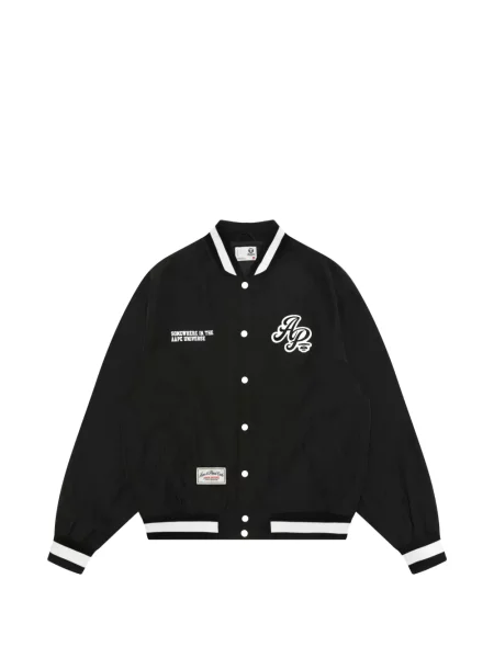 Geacă bomber Aape By A Bathing Ape cu autograf negru