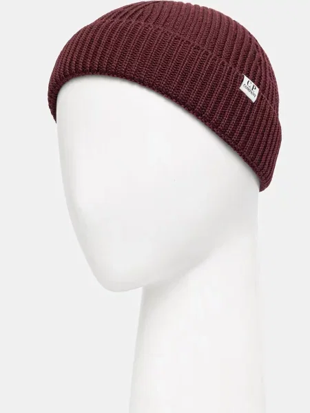 C.P. Company шапка beanie із мериносової вовни