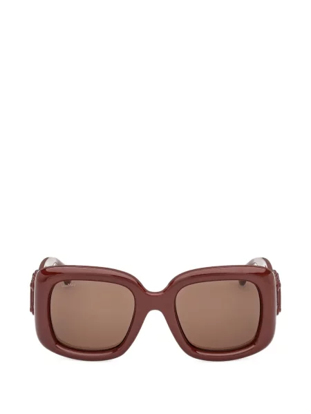 Ochelari de soare Max Mara Eyewear cu autograf roz