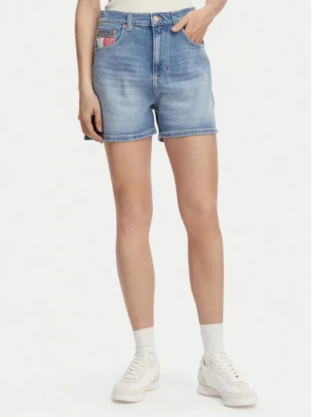 Tommy Jeans Τζιν σορτσάκια Colour-Blocked Coin Ανοιχτό μπλε
