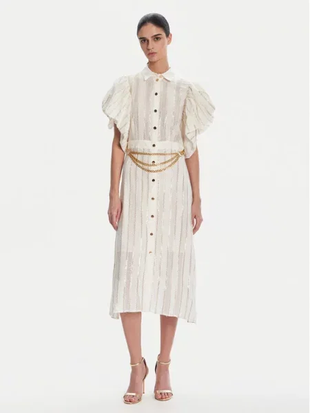 Платье-рубашка Fracomina белое