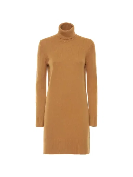 Rochie midi Michael Kors tricotate până la genunchi de costum maro