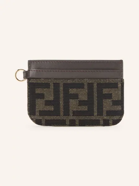 Fendi Etui Na Karty Ff Jacquard braun