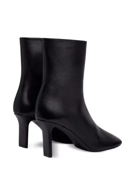 Cizme scurte Courreges din piele negru