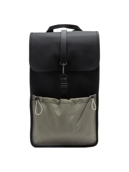 Rains plecak Mix Backpack W3 duży gładki czarny