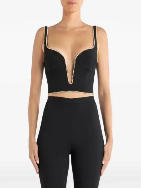 Stras top Etro negru