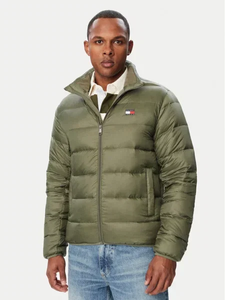 Tommy Jeans Geacă din puf verde