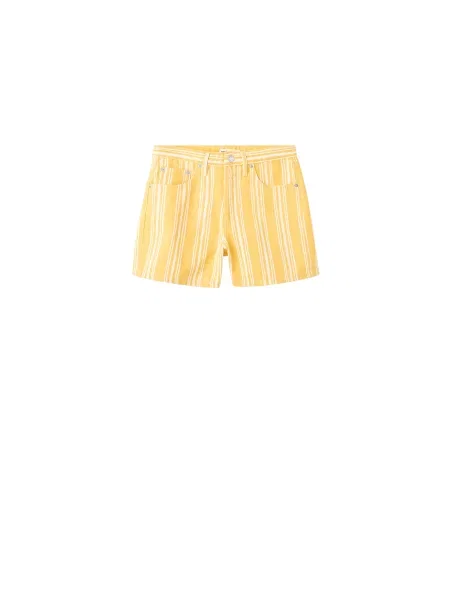 MANGO Pantaloni CORRETTO galben alb
