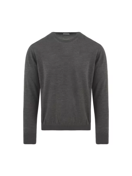 Sweter Malo wełniany szary