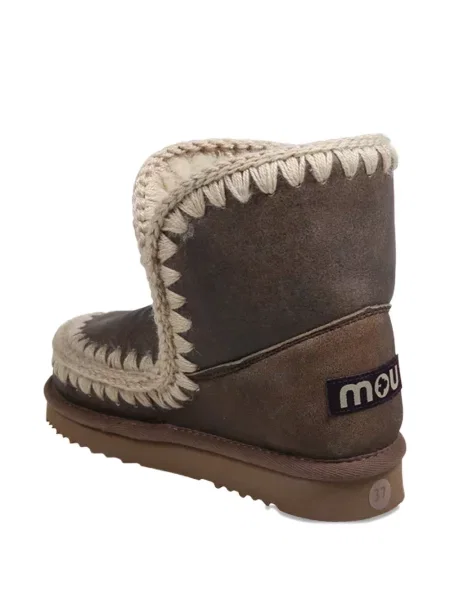 Botine Mou țesuți maro