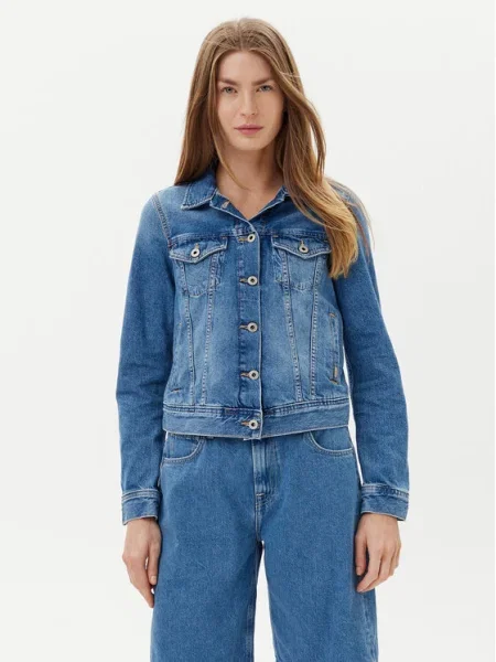 Pepe Jeans Džínsová bunda modrá