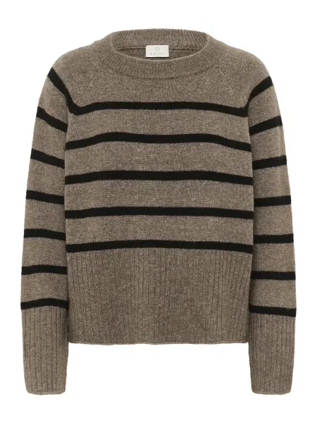 Kaffe Pulover maro amestecat negru