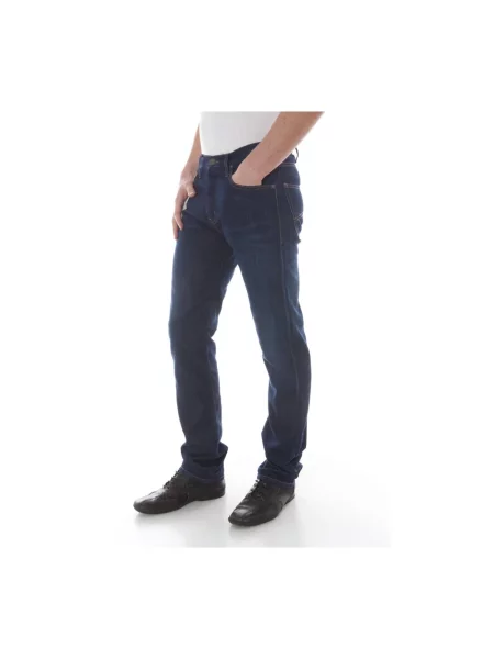 Jeansy straight leg Armani Jeans niebieskie