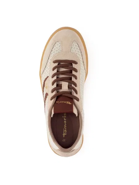 Sneakerși Tamaris bej